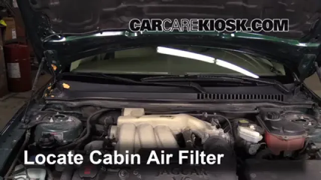 2005 Jaguar X-Type 3.0L V6 Sedan Filtre à air (intérieur) Changement